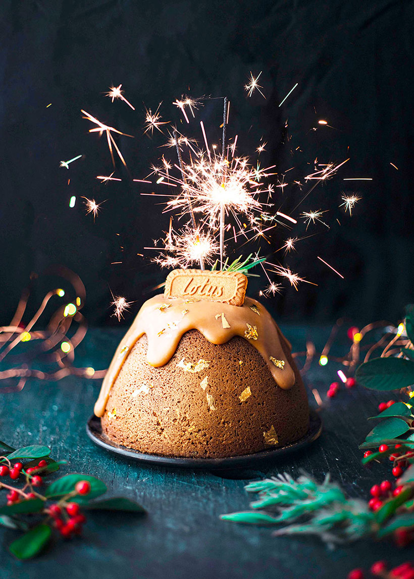 Vegan Sticky Toffee Biscoff Pudding