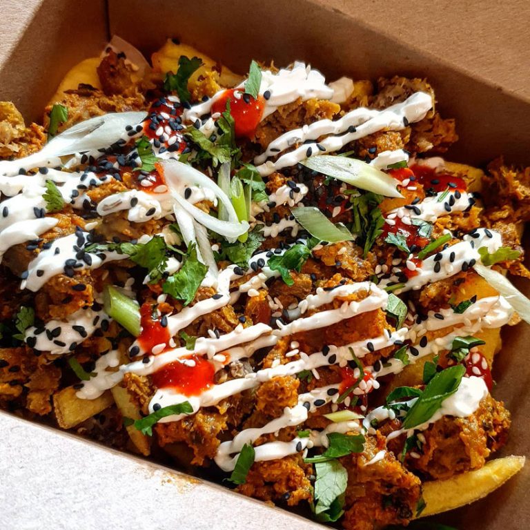 The sensational vegan Lamb Tikka Box from Vegan Sting in Manchester. Image via Facebook. 