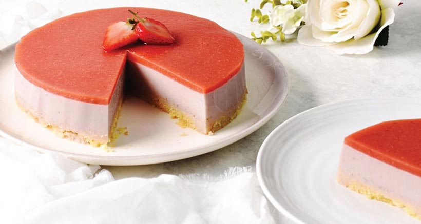 Vegan Strawberry Mousse Cake