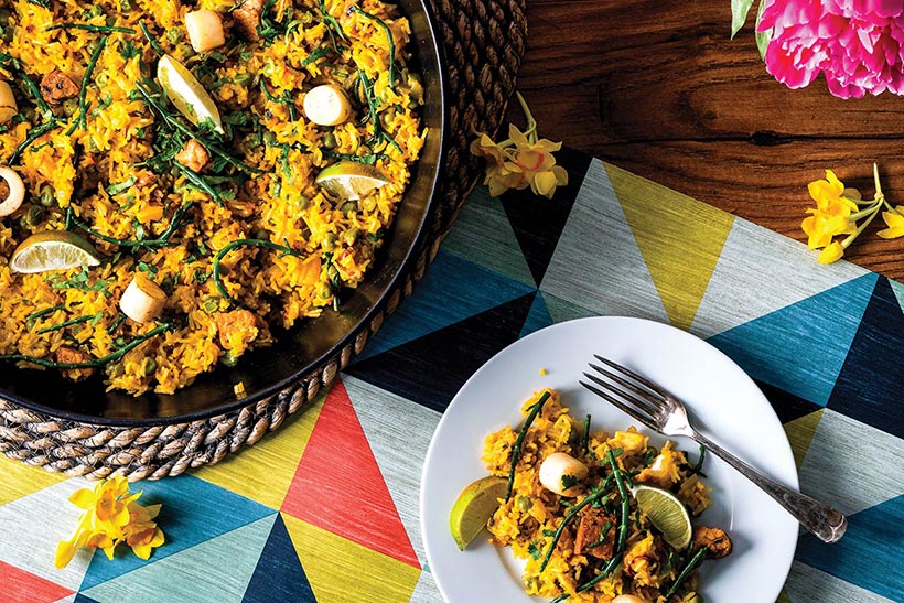 Vegan Tempeh Paella