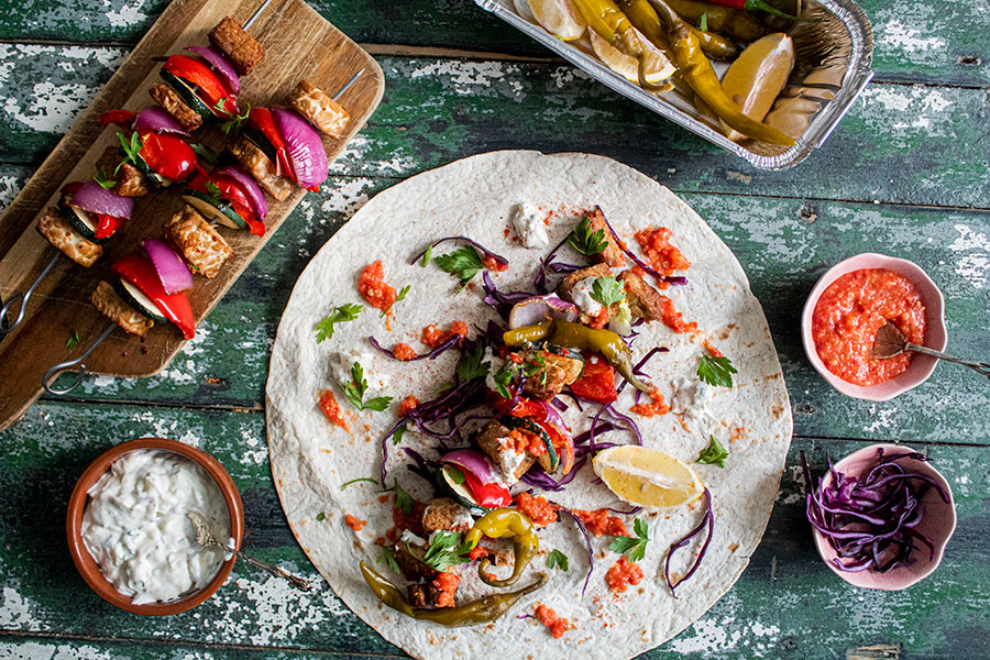 Vegan Tempeh Shish Kebab Recipe