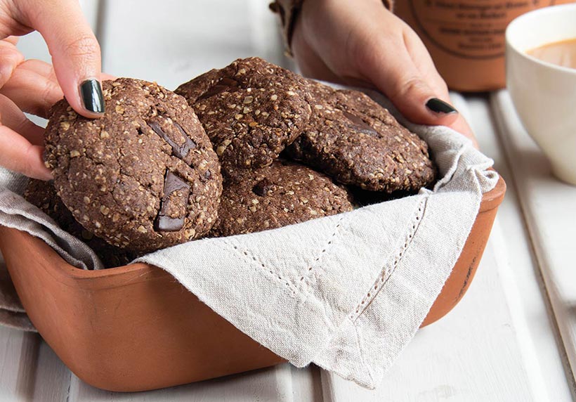 Vegan Triple Chocolate Cookies 