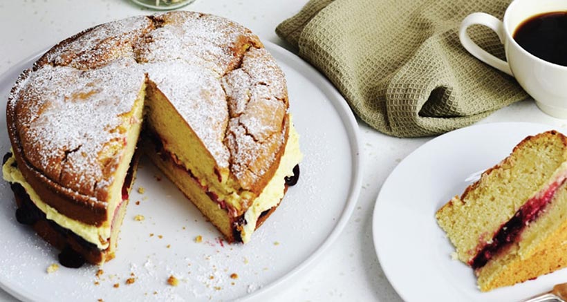 Classic Vegan Victoria Sponge Cake