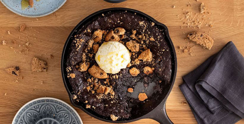 Vegan Skillet Brownie