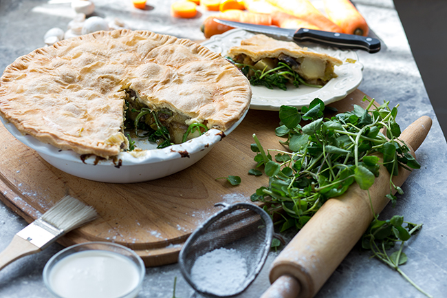 vegan watercress pie