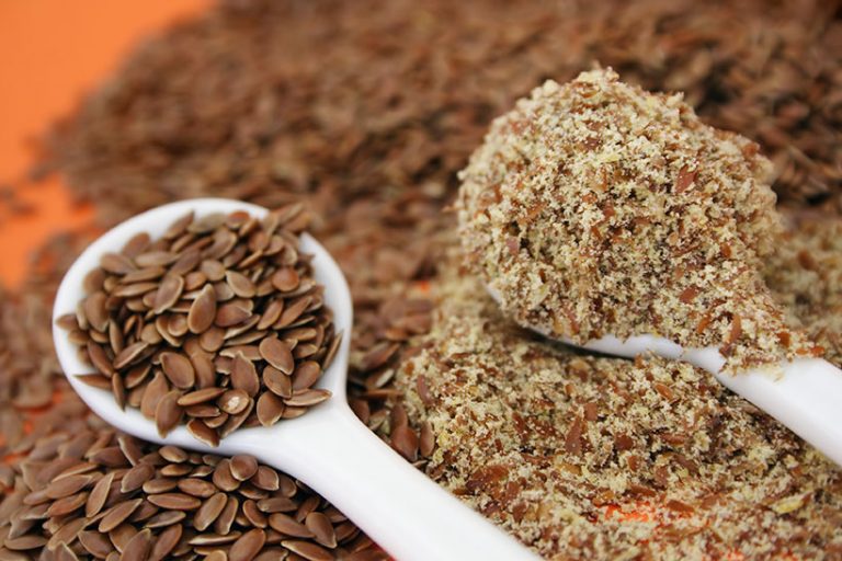 Mix one tablespoon of ground flaxseed with with 3 tablespoons of water to create a vegan flax egg. Photo © Getty Images