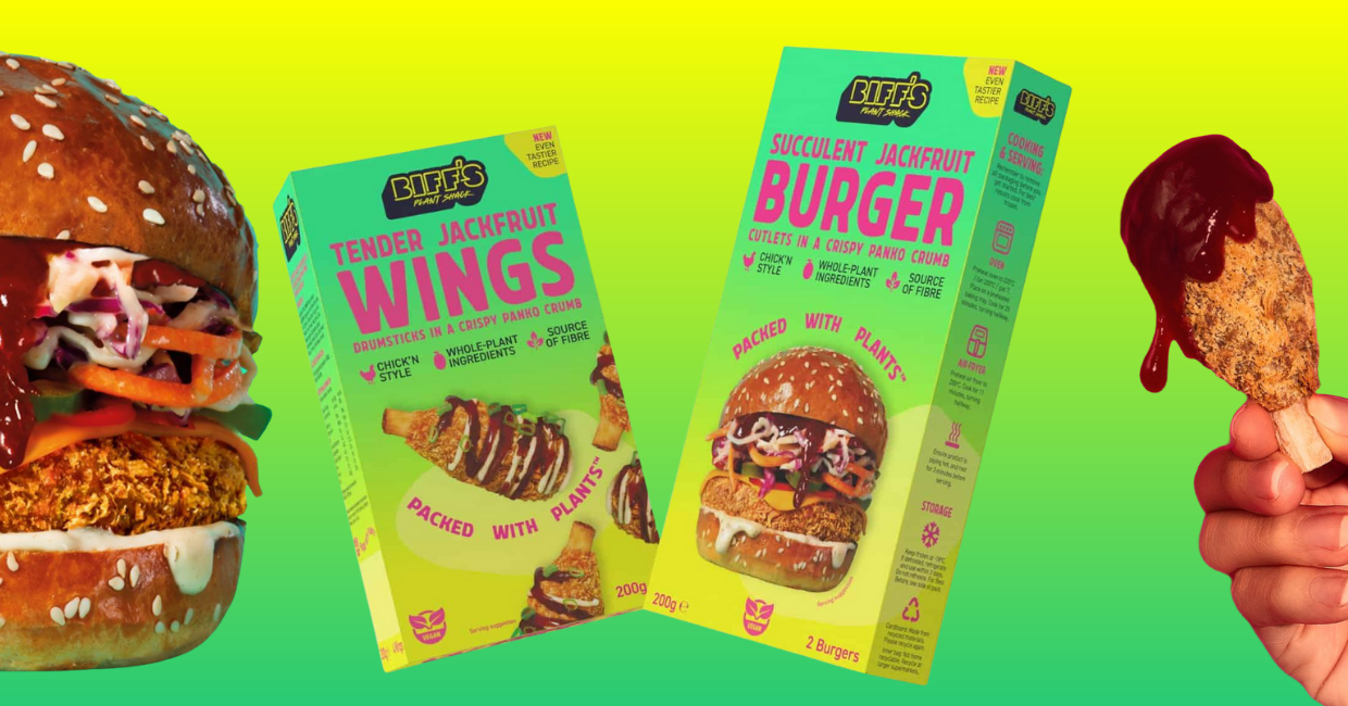 Biff’s Plant Shack launches new jackfruit wings and cutlets in Sainsbury’s freezer aisle – slashing its prices by a third