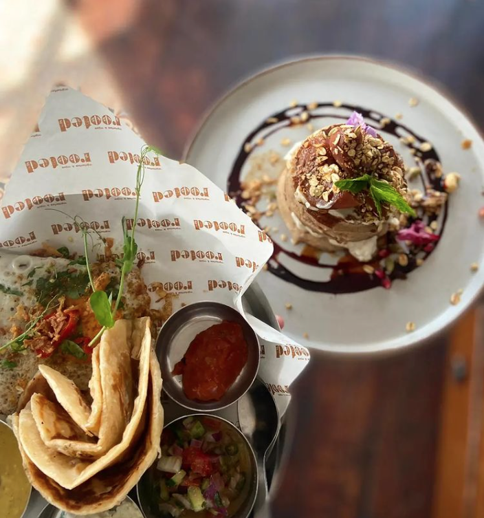 Some of the tasty plant-based dishes from Rooted Cafe. Photo © Instagram @/rooted_caf